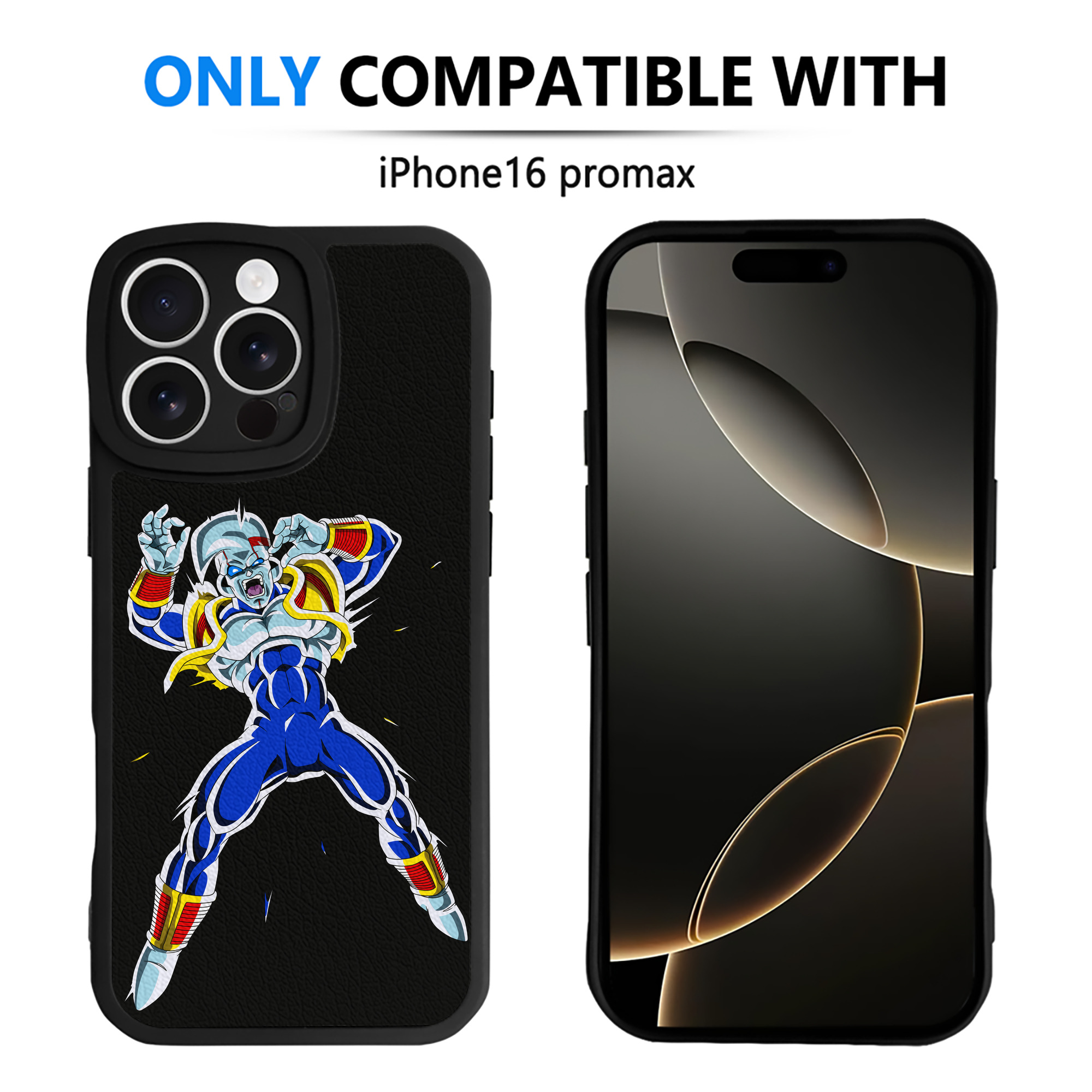 （画像用） ドラゴンボール DRAGON BALL 【iPhone 16シリーズ対応】シリコンスマホケース（レザー調） 材質：シリコン